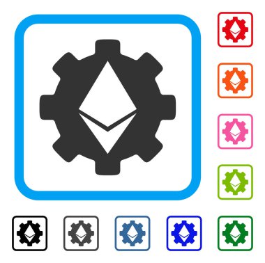 Simge Ethereum Cog Wheel çerçeveli