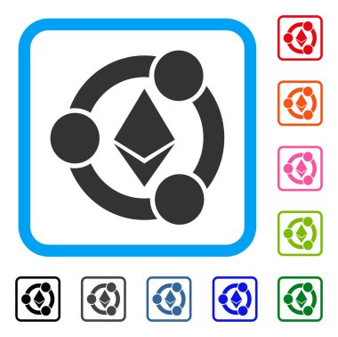 Ethereum işbirliği simgesi çerçeveli