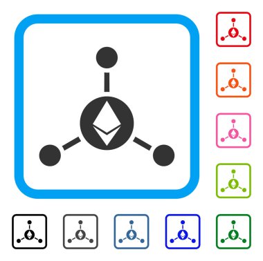 Ethereum bağlantıları simgesini çerçeveli