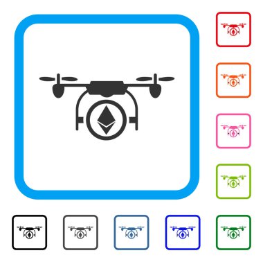 Ethereum helikopter simgesi çerçeveli