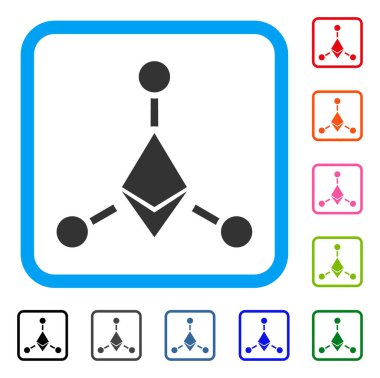 Ethereum bağlantıları simgesini çerçeveli