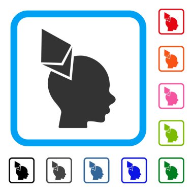 Ethereum nüfuz kafa simgesi çerçeveli