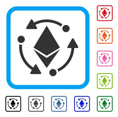 Ethereum döndürme simgesi çerçeveli