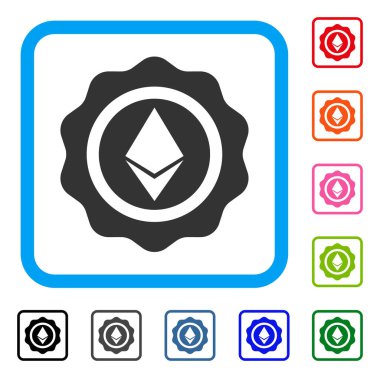 Simge Ethereum mühür çerçeveli