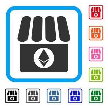 Ethereum Dükkanı simgesi çerçeveli