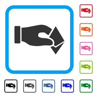 El almak Ethereum simgesi çerçeveli