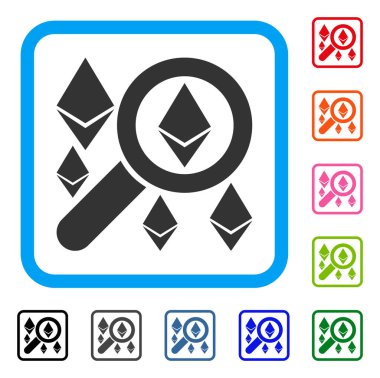 Arama Ethereum simgesi çerçeveli