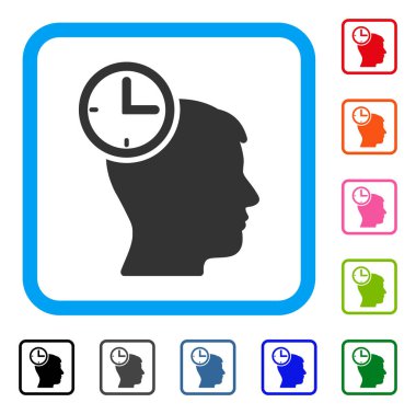 Zaman yönetimi baş simge çerçeveli