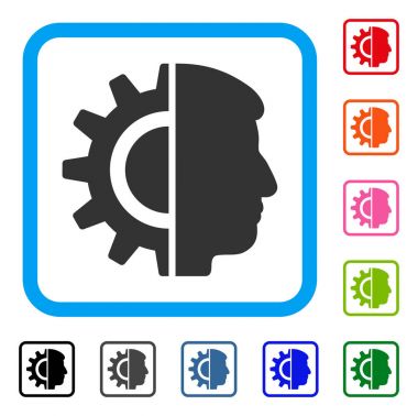 Android robot simgesi çerçeveli