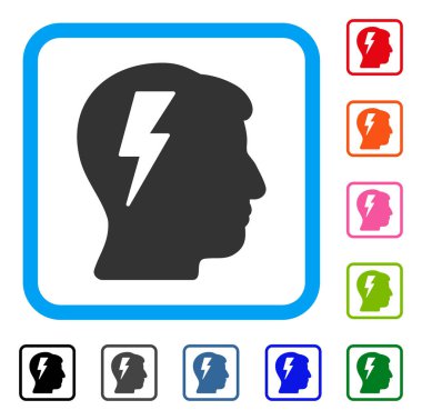 Beyin fırtınası simgesi çerçeveli