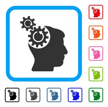 Kafa SMM döndürme simgesi çerçeveli