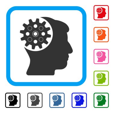 Kafa dişli simgesini çerçeveli