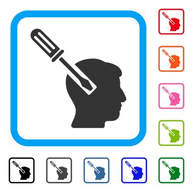 Kafa tornavida ayarlama simgesini çerçeveli