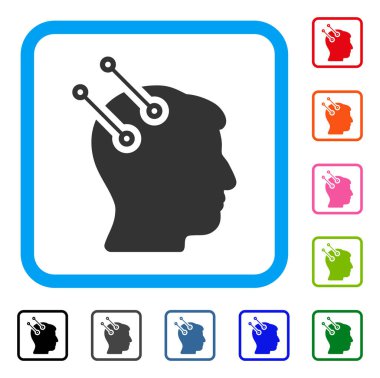 Sinirsel arayüz konektörleri simgesi çerçeveli