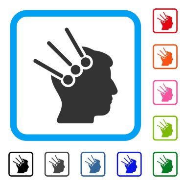 Sinirsel arayüz konektörleri simgesi çerçeveli