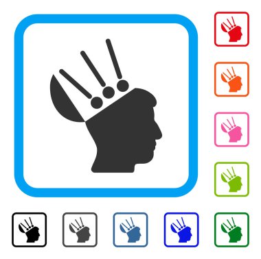 Açık fikirli arabirimi simgesini çerçeveli