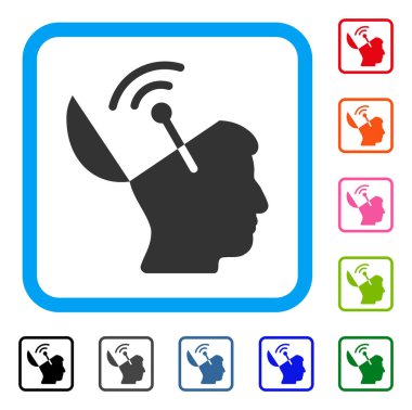 Açık fikirli radyo arabirimi simgesini çerçeveli