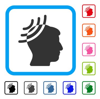 Radyo Resepsiyon kafa simgesi çerçeveli