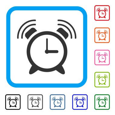 Çalar saat yüzük simgesi çerçeveli