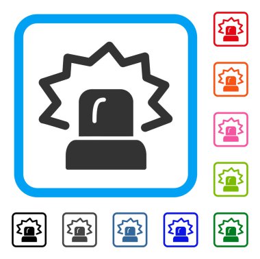 Alarm simgesi çerçeveli