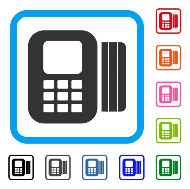 Kartı işlemci simgesi çerçeveli