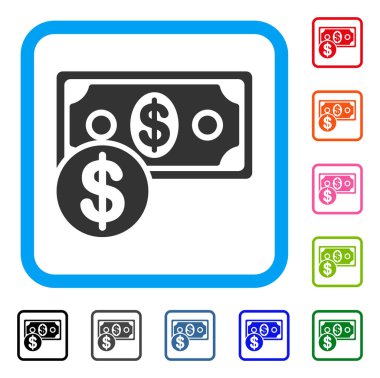 Para simgesi çerçeveli