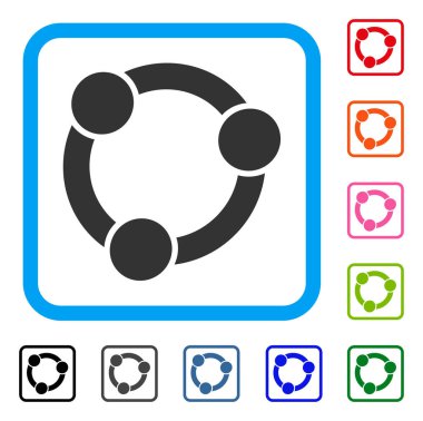 İşbirliği simgesi çerçeveli