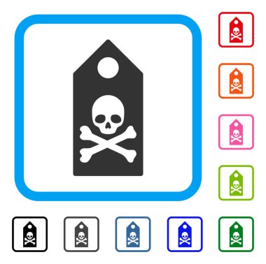 Ölüm işareti simgesi çerçeveli