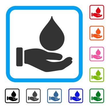 Bağış kan çerçeveli simgesi