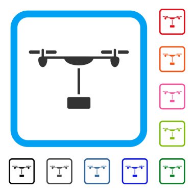 Drone sevkiyat simge çerçeveli