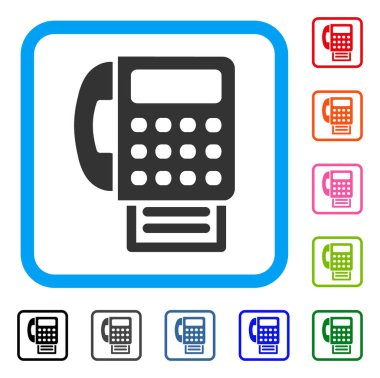 Faks simgesi çerçeveli