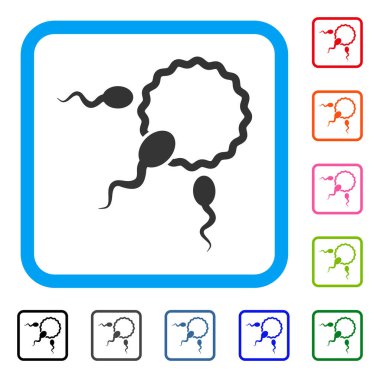 Fertilizasyon simgesi çerçeveli