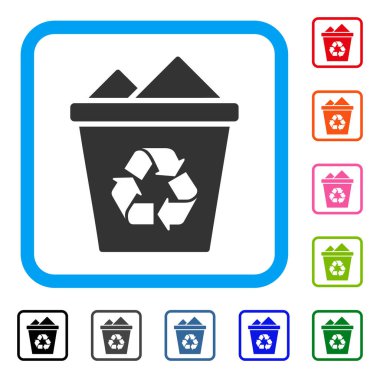 Tam geri dönüşüm kutusu simgesini çerçeveli