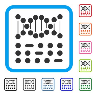 Genetik kod simgesi çerçeveli