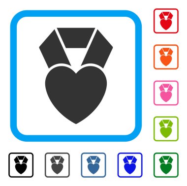 Kalp Ödülü simgesi çerçeveli