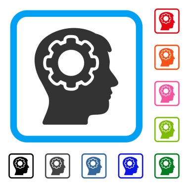 İnsan aklının simgesi çerçeveli