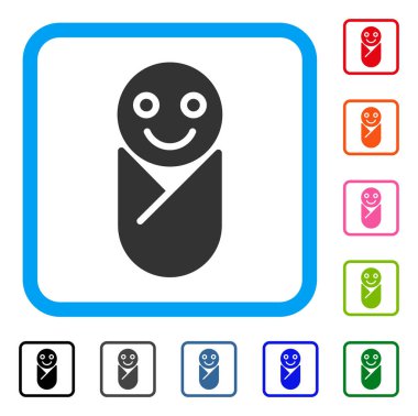 Bebek simge çerçeveli