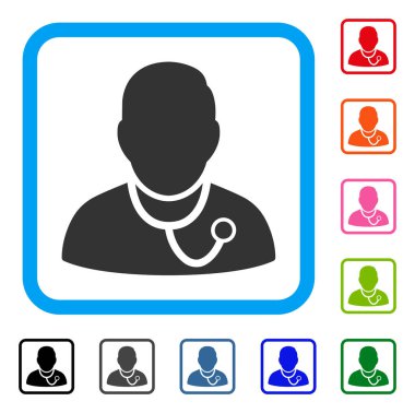 Doktor simgesi çerçeveli