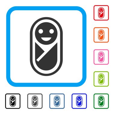 Yeni doğan simgesi çerçeveli