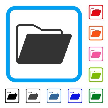 Açık klasör simgesi çerçeveli