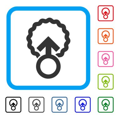 Ovum penetrasyon simgesi çerçeveli