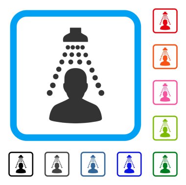 Hasta dezenfeksiyon simgesi çerçeveli