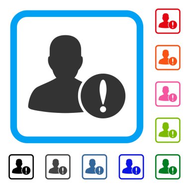 Sabırlı Problem simgesi çerçeveli