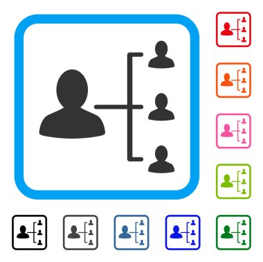 Hasta ilişkileri simgesi çerçeveli