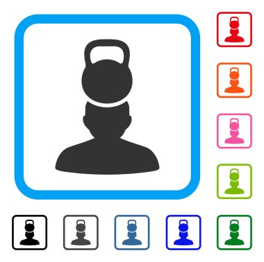 Hasta stres simgesi çerçeveli