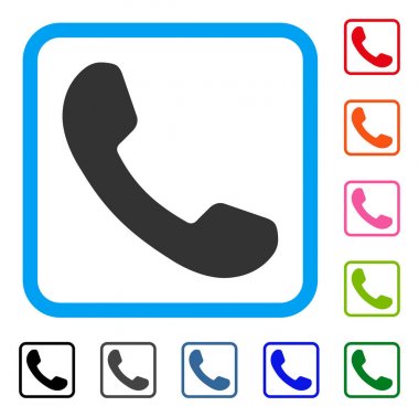 Telefon alıcı simge çerçeveli