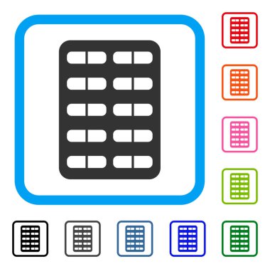 Hap Blister simgesi çerçeveli