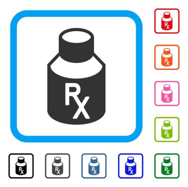 Alış irsaliyesi şişe simgesi çerçeveli