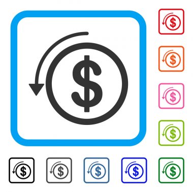 Geri ödeme simgesi çerçeveli