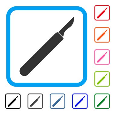 Neşter simgesi çerçeveli